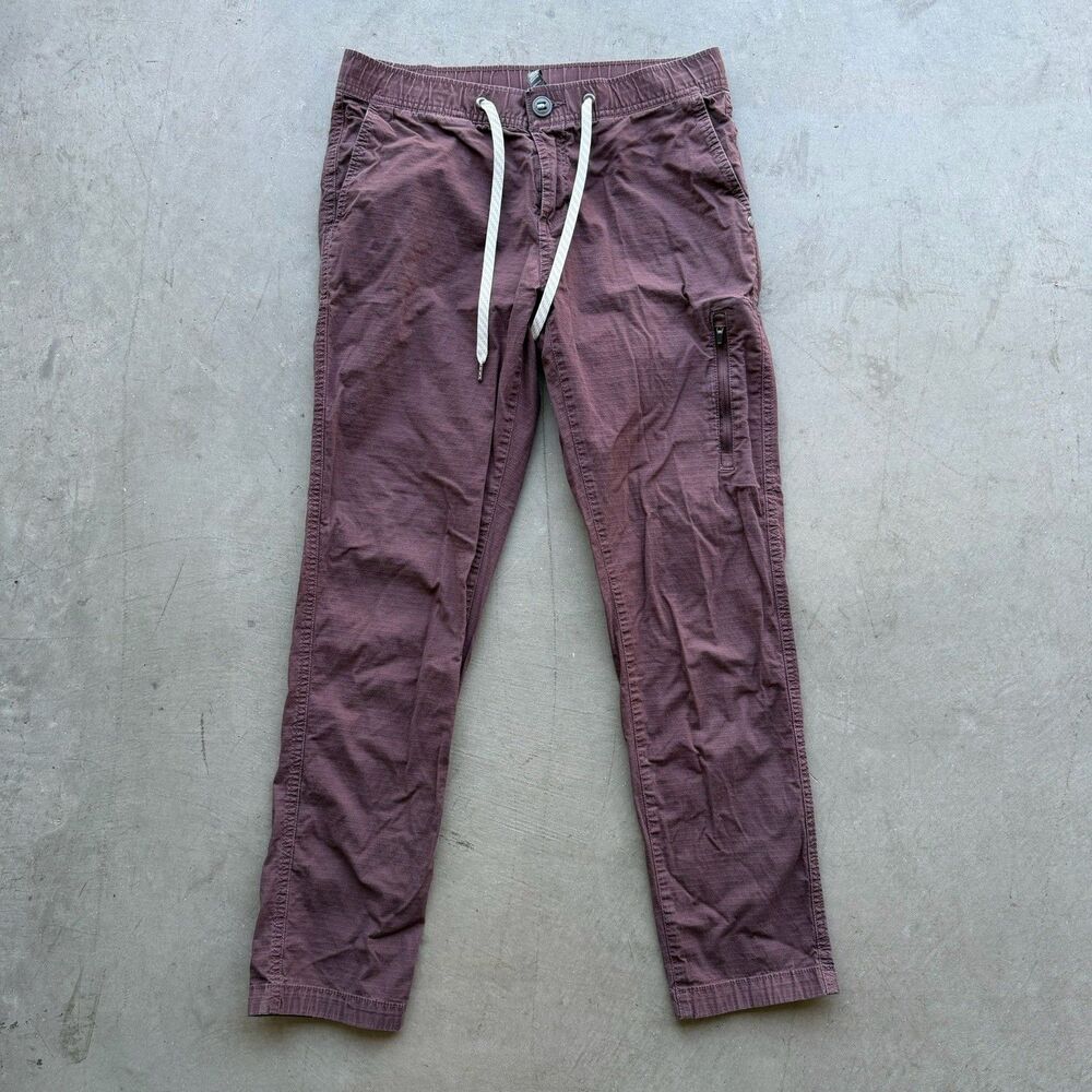Vuori Ripstop Climber Pants Womens S Oxblood Burgundy Stretch VW401